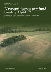 Forside af symposierapporten Navnemiljøer og samfund